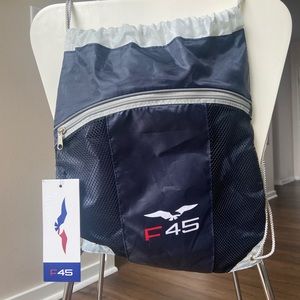 F45 Drawstring gym bag